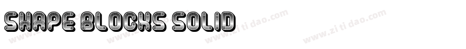 Shape Blocks Solid字体转换